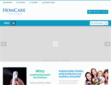 Tablet Screenshot of homcare.fi