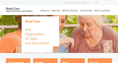 Desktop Screenshot of homcare.ch