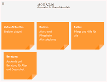 Tablet Screenshot of homcare.ch